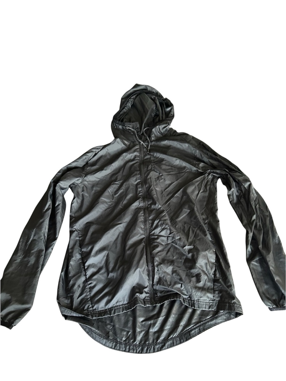 Hurley black windbreaker zip up hooded jacket